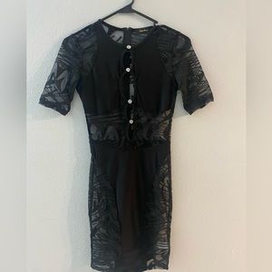 Black mini dress
